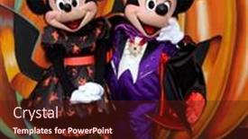  Presentation with mickey mouse - Beautiful presentation theme featuring los-angeles-oct-1-minnie backdrop and a wine colored foreground