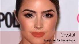  Presentation with 50th birthday - Presentation theme having los-angeles-oct-13-olivia background and a coral colored foreground