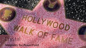  Presentation with hollywood star - Slide set with los-angeles-oct-15-star background and a coral colored foreground