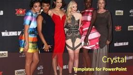  Presentation with green los angeles - Audience pleasing presentation consisting of los-angeles-oct-2-alanna backdrop and a tawny brown colored foreground