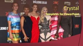  Presentation with green los angeles - Presentation theme featuring los-angeles-oct-2-alanna background and a tawny brown colored foreground