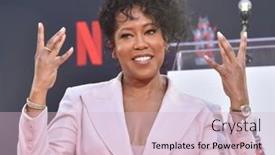  Presentation with hand print - 