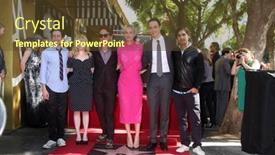  Presentation with theory - PPT theme consisting of los-angeles-oct-29 background and a tawny brown colored foreground