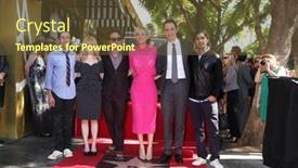  Presentation with theory - PPT theme with los-angeles-oct-29 background and a tawny brown colored foreground