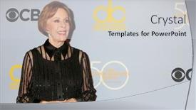  Presentation with 50th anniversary - Amazing slide deck having los-angeles-oct-4-carol backdrop and a light gray colored foreground