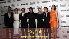  Presentation with walking dead - Amazing theme having los-angeles-oct-4 backdrop and a tawny brown colored foreground
