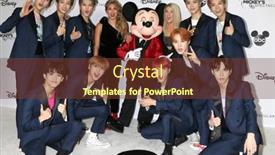  Presentation with mickey mouse - Audience pleasing theme consisting of los-angeles-oct-6-nct backdrop and a tawny brown colored foreground
