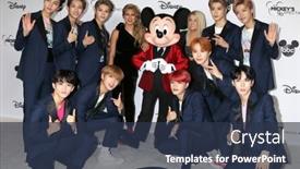  Presentation with mickey mouse - Slide deck featuring los-angeles-oct-6-nct background and a tawny brown colored foreground