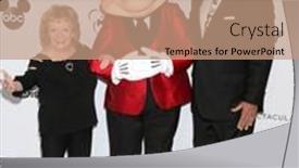  Presentation with mickey mouse - Slide deck consisting of los-angeles-oct-6-sharon background and a coral colored foreground