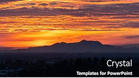  Presentation with los angeles - Amazing presentation design having los-angeles-panoramic-dawn backdrop and a black colored foreground