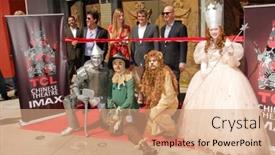  Presentation with wizard - Slide deck with los-angeles-sep-15-atmosphere background and a coral colored foreground