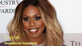  Presentation with advocacy - Beautiful presentation theme featuring los-angeles-sep-15-laverne backdrop and a tawny brown colored foreground