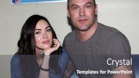  Presentation with green los angeles - PPT theme featuring los-angeles-sep-16-megan background and a dark gray colored foreground