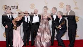  Presentation with press - Cool new theme with los-angeles-sep-22-breaking backdrop and a soft green colored foreground