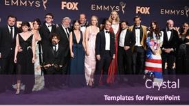  Presentation with game thrones - Beautiful PPT theme featuring los-angeles-sep-22-game backdrop and a tawny brown colored foreground