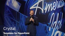  Presentation with forum - Audience pleasing presentation theme consisting of los-angeles-sep-22-ryan backdrop and a navy blue colored foreground