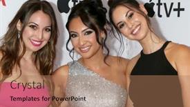  Presentation with awards gala - Slide set consisting of los-angeles-sep-9-italia background and a coral colored foreground