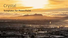  Presentation with los angeles - Presentation featuring los-angeles-sunrise-view background and a blonde colored foreground