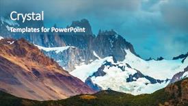  Presentation with national - Slides with los glaciares national park patagonia background and a  colored foreground