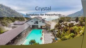  Presentation with colombia - Colorful PPT theme enhanced with los-termales-colombia-february-19 backdrop and a light blue colored foreground