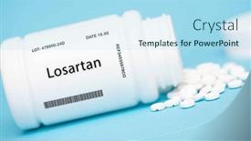  Presentation with hypertension - Slide set enhanced with losartan-angiotensin-ii-receptor-antagonist background and a  colored foreground
