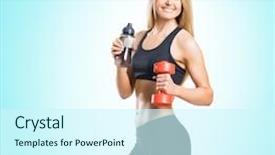  Presentation with slim body - Amazing slide deck having lose up water - fit body of beautiful healthy backdrop and a  colored foreground