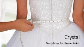  Presentation with wedding - Audience pleasing presentation theme consisting of lose weight - woman in a wedding dress backdrop and a light gray colored foreground