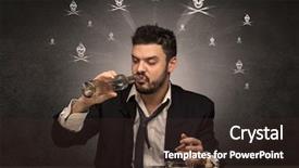  Presentation with hearing loss communication man - Audience pleasing presentation design consisting of loser drunk man sitting backdrop and a tawny brown colored foreground