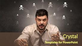  Presentation with hearing loss communication man - Beautiful presentation theme featuring losers - loser drunk man sitting backdrop and a  colored foreground