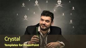  Presentation with hearing loss communication man - Slides consisting of losers - loser drunk man sitting background and a  colored foreground