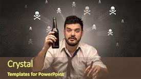  Presentation with hearing loss communication man - Cool new presentation with losers - loser drunk man sitting backdrop and a  colored foreground