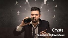  Presentation with hearing loss communication man - Amazing PPT layouts having losers - loser drunk man sitting backdrop and a  colored foreground