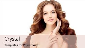  Presentation with haircut - PPT layouts with model with long wavy hair waves curls hairstyle hair salon updo fashion model with shiny hair woman with healthy hair girl with luxurious haircut hair loss girl with hair volume brunette background and a lemonade colored foreground