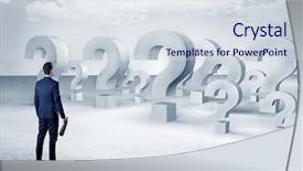  Presentation with loss - Amazing presentation theme having loss jobs - businessman standing and looking backdrop and a sky blue colored foreground