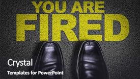  Presentation with shoes - PPT theme enhanced with loss jobs - top view of business shoes background and a dark gray colored foreground