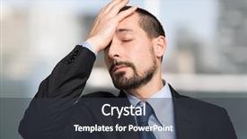  Presentation with loss - Audience pleasing PPT theme consisting of loss memory - portrait of a careless business backdrop and a dark gray colored foreground