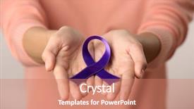  Presentation with alzheimer disease - Slides with loss prevention - close up view of female background and a coral colored foreground