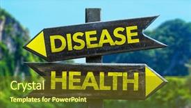  Presentation with loss prevention - Cool new theme with loss prevention - disease - health crossroad backdrop and a tawny brown colored foreground