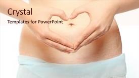  Presentation with love heart - PPT theme having poisonous red mushrooms in a pine forest background and a violet colored foreground