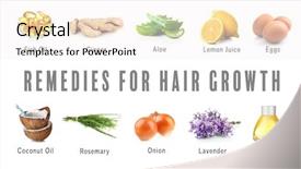  Presentation with loss prevention - Audience pleasing PPT theme consisting of loss prevention - remedies for hair growth backdrop and a white colored foreground