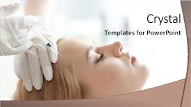  Presentation with hair loss - Presentation design enhanced with loss prevention - young woman with hair problem background and a white colored foreground