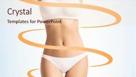  Presentation with weight loss - Colorful presentation theme enhanced with loss sports exercising tan sun backdrop and a  colored foreground