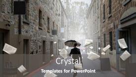  Presentation with lost - PPT layouts enhanced with lost-among-city-streets-mixed background and a gray colored foreground