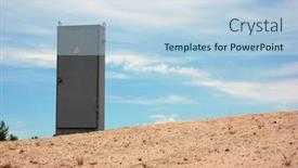  Presentation with chernobyl - Amazing presentation design having lost-city-near-chernobyl-area backdrop and a light blue colored foreground