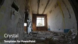  Presentation with lost - Presentation theme with lost-city background and a tawny brown colored foreground