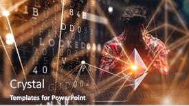  Presentation with crypto - PPT layouts with ethereum - lost in crypto world mixed background and a tawny brown colored foreground