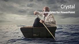  Presentation with lost - Beautiful presentation design featuring lost in the seaside backdrop and a gray colored foreground