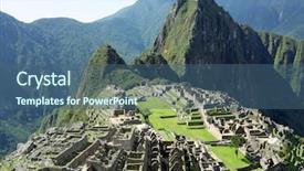  Presentation with lost - Colorful slides enhanced with lost incan city of machu backdrop and a ocean colored foreground