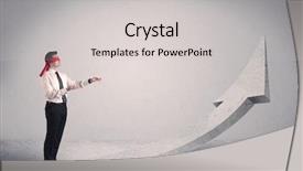  Presentation with forced - Beautiful PPT theme featuring lost opportunity - scared blindfolded businessman forced backdrop and a light gray colored foreground