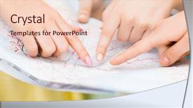  Presentation with destination - Slide deck with lost part - tourism travel location and destination background and a lemonade colored foreground